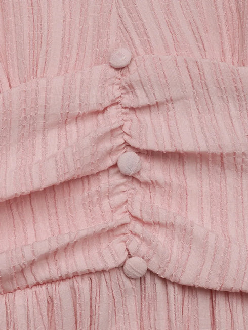 v-neck-puff-sleeve-dress OhSoStyled at Sophia's Style-8